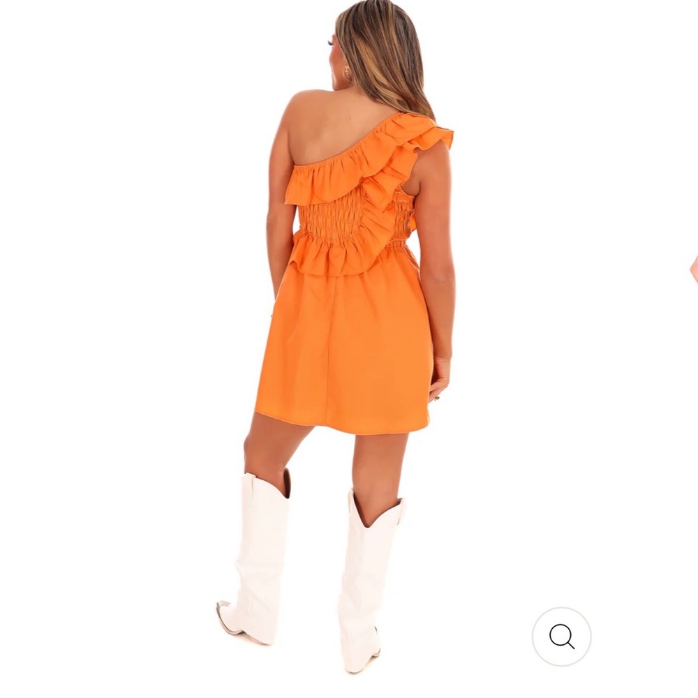 NWT Day+Moon One-Shoulder Ruffle Dress - Picture 3 of 6